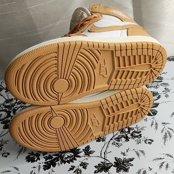 Nike Tan and White Retro High-Top Sneakers - Picture 8 of 10